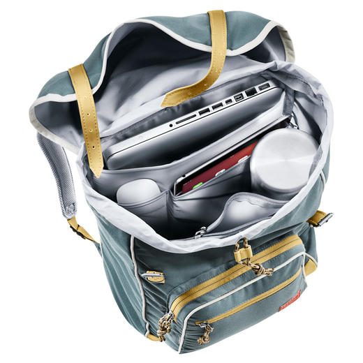 德国多特deuter进口复古城市记忆双肩包潮流时尚年代纯色电脑背包 商品图1