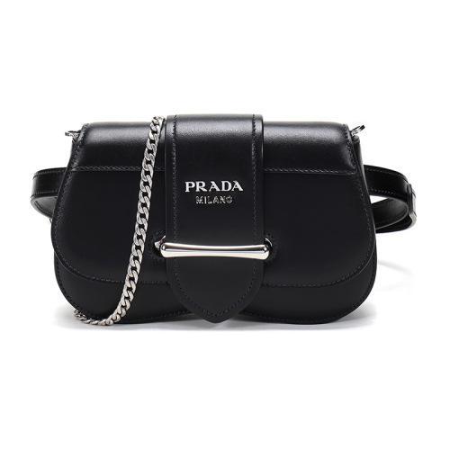 【现货秒发】PRADA/普拉达 女士腰包 牛皮单肩斜挎包 1BL021 2AIX 商品图0