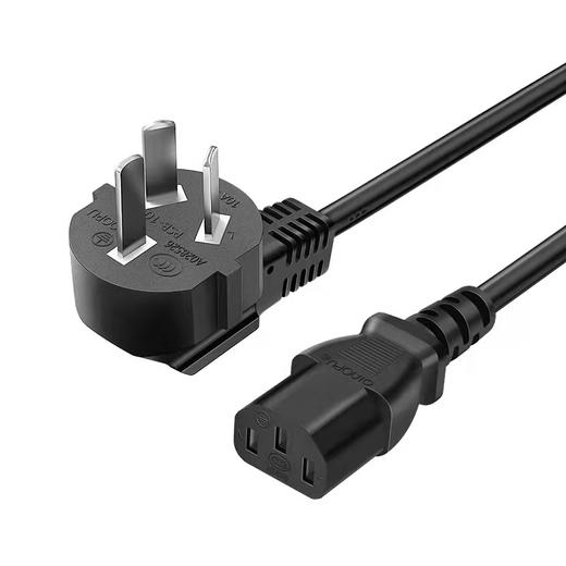 台式电脑主机显示器电源线电视点钞机打印机电子秤连接线三孔品字1.5米 商品图2