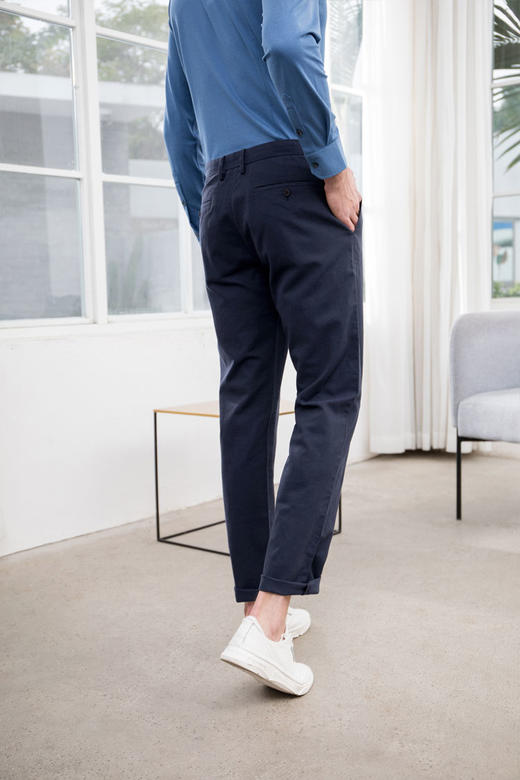 callisto藏蓝天丝麻棉休闲裤  SQCPW038C 商品图2