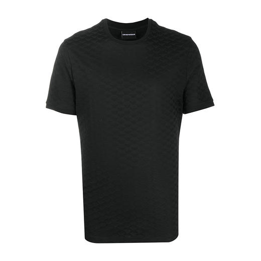 【二】EMPORIO ARMANI 阿玛尼 男士圆领短袖T恤 黑色 8N1TL7 1JHWZ 0999 商品图0