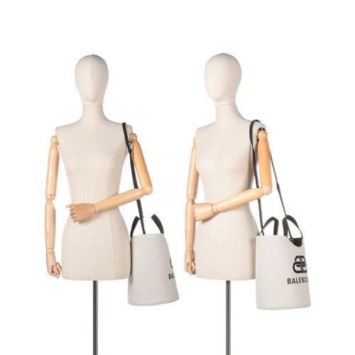 Balenciaga/巴黎世家【21秋冬新款】 女士织物手提单肩斜挎包水桶包托特包M码 599332 2HH13 商品图9