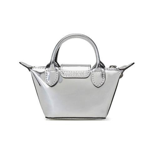 Longchamp/珑骧 2021款 女士LE PLIAGE系列迷你款金属质感聚酰胺帆布手提单肩斜挎包零钱包饺子包 10099 HTE 商品图2