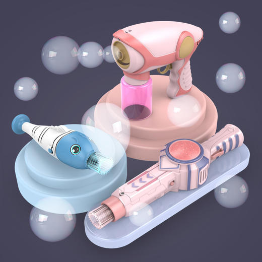 抖音爆款弹力烟雾泡泡机器玩具抖音同款儿童电动吹泡泡枪棒少女心ins网红 商品图9