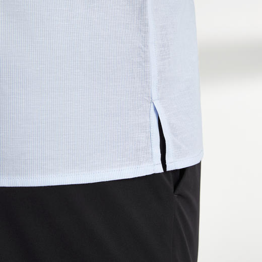 【特价】【含麻】柒牌男士短袖衬衫经典条纹夏季新款男生通勤上装立领衬衣	122A70320 商品图3