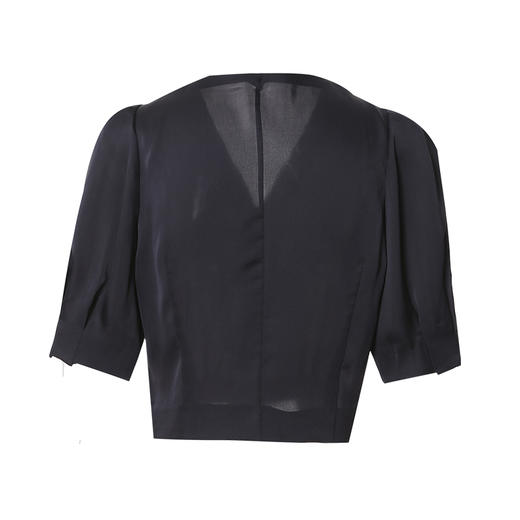 VIMAGE纬漫纪夏款新品时尚显瘦V领上衣女V1713333 商品图1