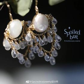 SpoiledBrat Jewelry 风铃系列 珍珠月光石耳环
