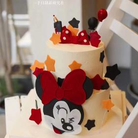 米妮双层蛋糕 （提前24小时预订）