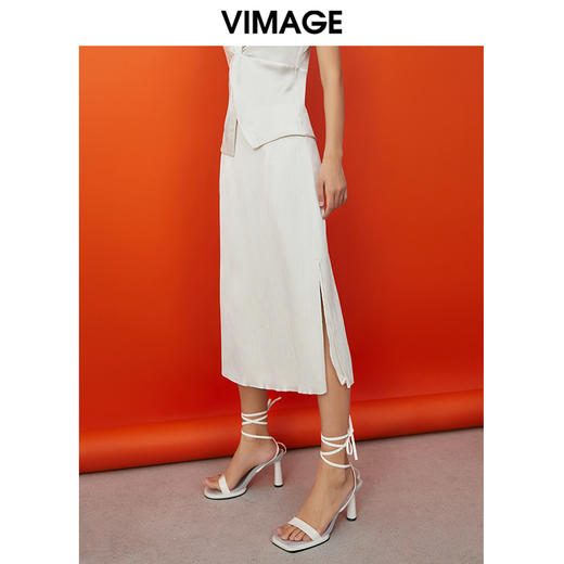VIMAGE纬漫纪夏季新款时尚舒适半裙V1706312 商品图3