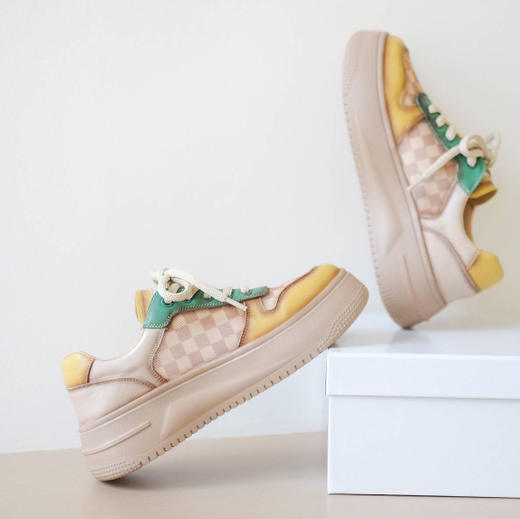 女士头层牛皮+网面透气复古休闲鞋(羊皮内里） 商品图8