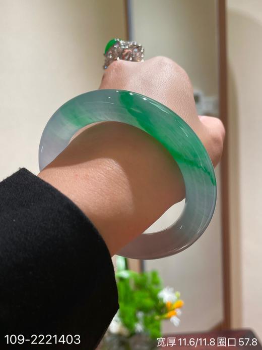冰飘翠手镯 【109-2221403】圈口57.8～具体价格微信咨询 商品图5