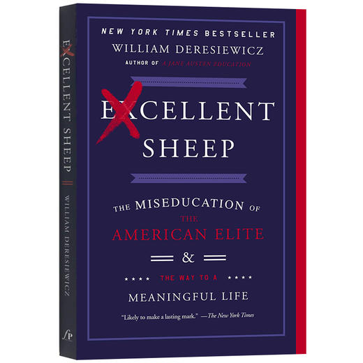 优xiu的绵羊 英文原版 Excellent Sheep 杰出的羊 美国的精英教育 英文版书籍 现货正版进口英语纽约时报畅销书 商品图1