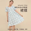 小护士睡衣女睡裙新疆棉夏季家居服薄款短袖碎花宽松休闲可外穿家居裙JMQ042 商品缩略图3