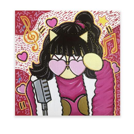 歪歪《pink love - 施可妍》画芯 随机版号 商品图1