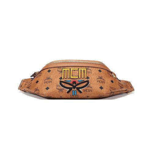 MCM/MCM 2021款 男女中性中号涂层帆布Fursten Visetos胸包斜挎包腰包 MMZBSFI02 商品图4