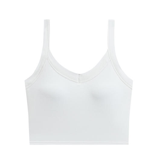 【带胸垫】 二件减10元辣妹纯色吊带背心一体式胸垫外穿上衣无钢圈细带打底抹胸 JX 000 99106 商品图9