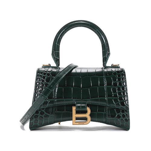Balenciaga/巴黎世家 女士超小号牛皮Hourglass手提单肩斜挎包592833 1LRGM 商品图0