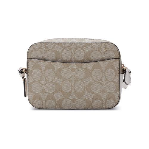 【国内现货】COACH/蔻驰 女士迷你款涂层帆布/配皮单肩斜挎包相机包 91677 商品图2