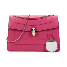 【现货秒发】BVLGARI/宝格丽女士SERPENTIFOREVER系列牛皮蛇头扣手提单肩包 288703