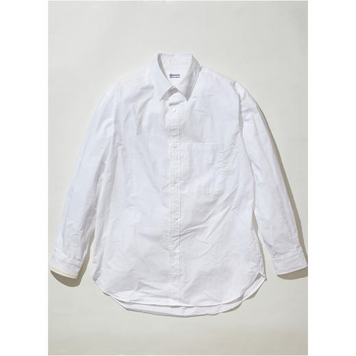 KUON Trimmed Cuff L/S Shirt SAKIOR I裂织拼接SUPIMA棉长袖衬衫 商品图2