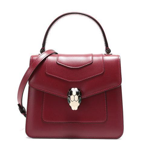 【国内现货】BVLGARI/宝格丽 女士SERPENTI FOREVER系列牛皮手提单肩斜挎包 280165 商品图0