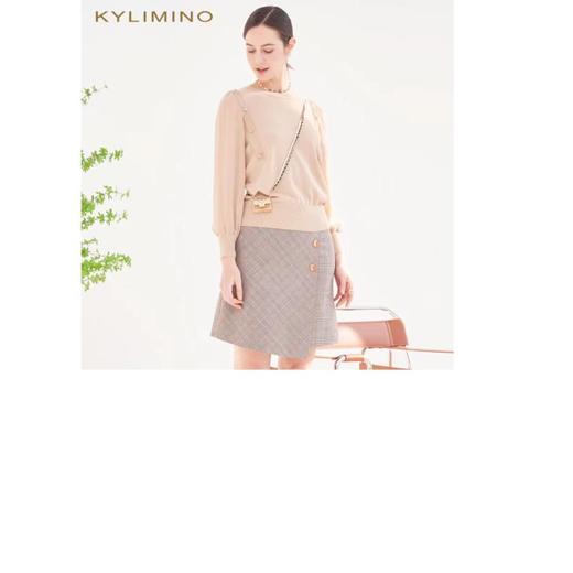 2楼凯莉米洛复古格纹半裙 商品图0