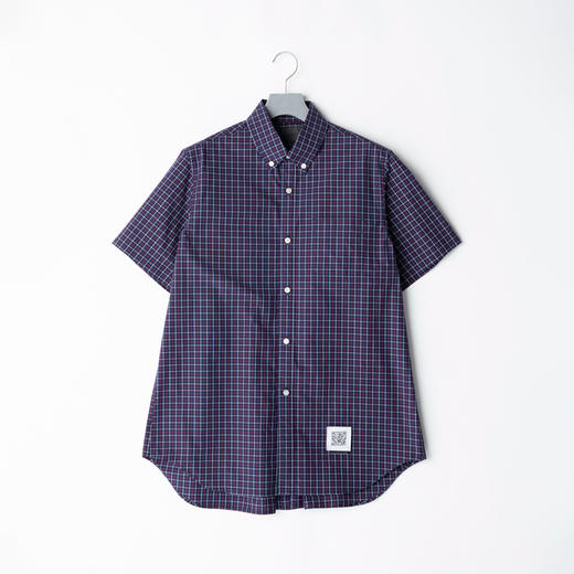 Fumito Ganryu  Pleated ButtonDown Shirt 背后褶皱短袖格子衬衫 商品图4