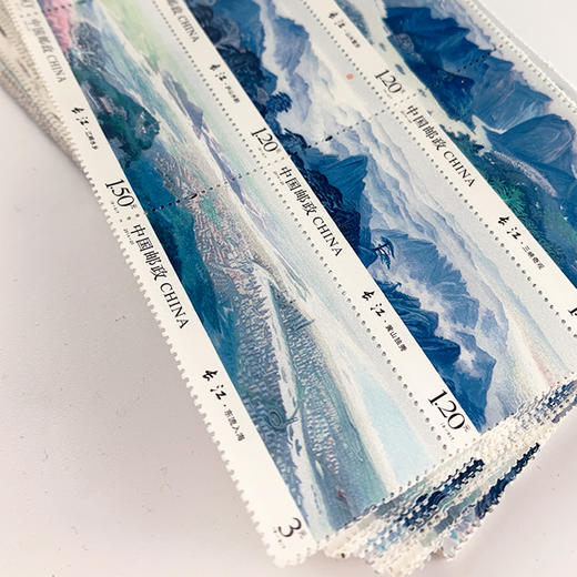 祖国江山版票系列一套3枚， 长江 黄河 长城  小版 邮票 商品图4