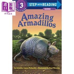 【中商原版】Step into Reading(R)(Step 3)Amazing Armadillos 兰登阅读进阶3 飞跃犰狳 英文原版儿童亲子少儿绘本5-8岁