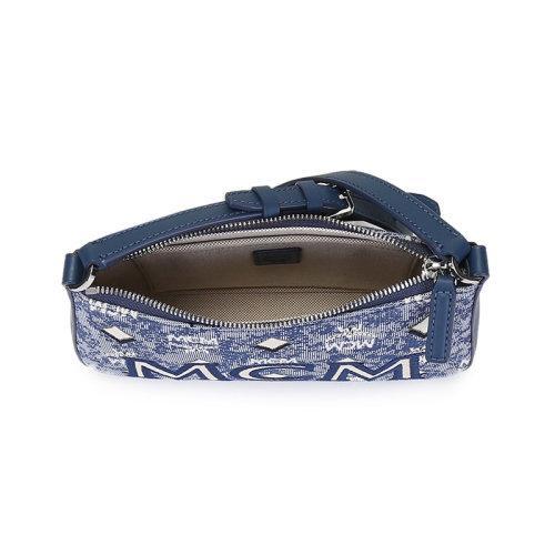 MCM/MCM【21秋冬新款】女士织物/配皮Vintage Jacquard onogram单肩斜挎包迷你款 MWSBATQ01 商品图8