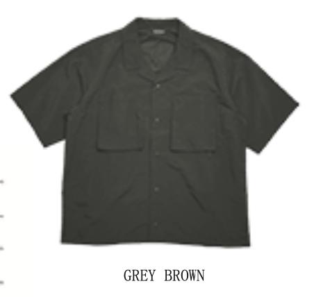 WILD THINGS 梭织短袖上衣 灰棕色 商品图2