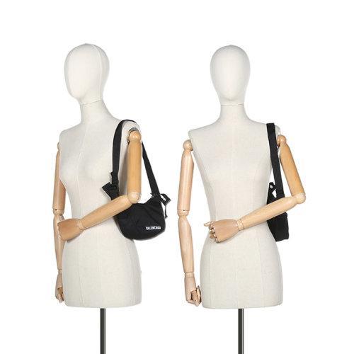 Balenciaga/巴黎世家【21秋冬新款】 女士织物Wheel手提单肩包小号 661926 H858X 商品图4