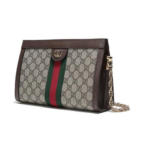 GUCCI/古驰 女士Ophidia系列人造帆布/配皮小号单肩包 503877 K05NG 商品图1