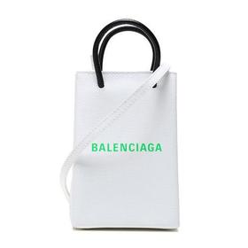 【现货秒发】Balenciaga/巴黎世家 女士皮质手提单肩斜挎包手机包 593826 0AI5N