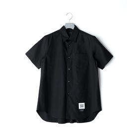 Fumito Ganryu  Pleated Shirt  背后褶皱短袖衬衫 纯色衬衫