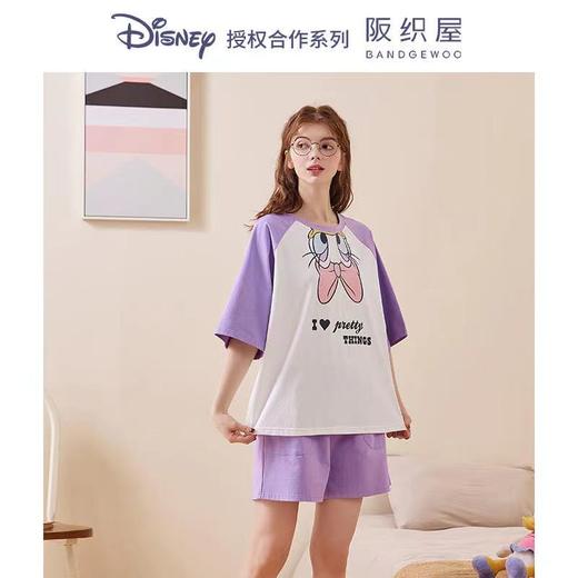 阪织屋迪士尼系列棉质印花插肩短袖短裤套头套装3922650906002 商品图0