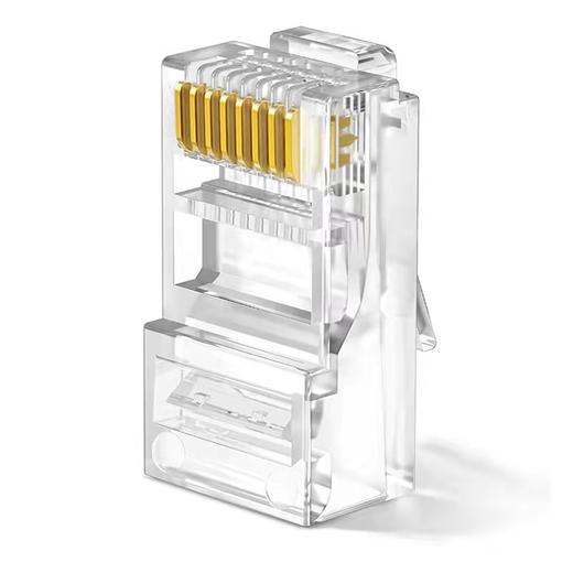 超五类超六类水晶头6类水晶头CAT6千兆网络水晶头网线水晶头1盒100个 商品图2