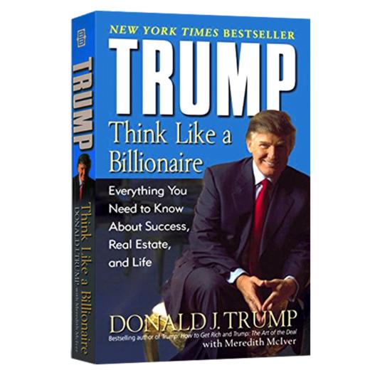Trump 川普 特朗普 像亿万富翁一样思考 英文原版书 Think Like a Billionaire 人物传记 自传小说 英文版经济管理书籍 商品图1