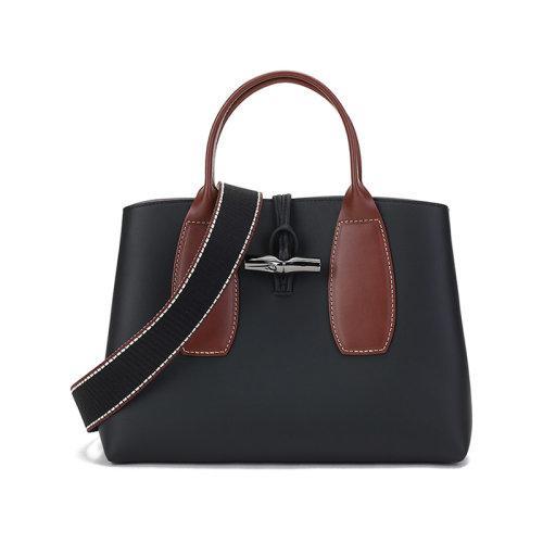 Longchamp/珑骧 女士ROSEAU系列中号牛皮手提单肩斜挎包 10058 HXK 商品图0