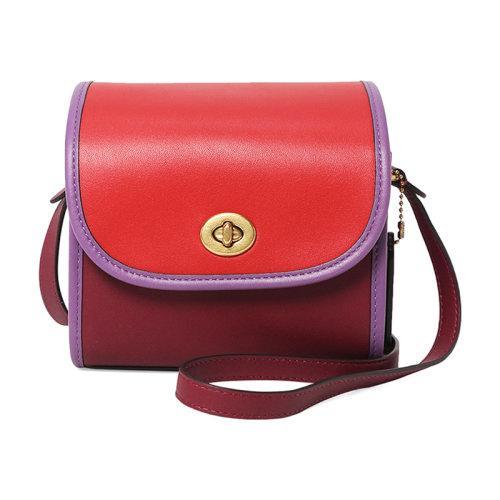 【国内现货】COACH/蔻驰 女士专柜款ORIGINALS系列皮质迷你LUNCHBOX单肩斜挎包 158 商品图0