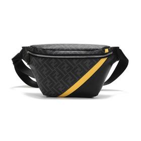 FENDI/芬迪 男士聚氨酯/织物/皮革斜挎包胸包腰包7VA434A9XS