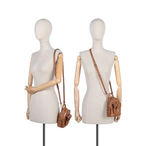 【国内现货】MCM/MCM 2021款 女士Patricia Visetos系列皮革单肩斜挎包迷你款 MWRBSPA01 商品图4