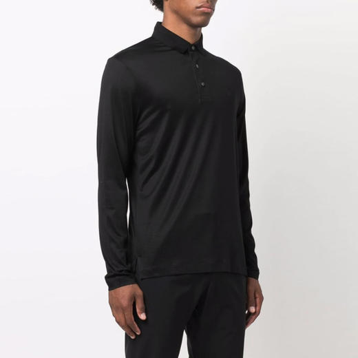 【二】EMPORIO ARMANI 阿玛尼 男士长袖T恤 黑色 8N1F97 1JUVZ 0999 商品图1