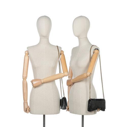 【国内现货】Balenciaga/巴黎世家 2021款 女士迷你款XS号牛皮Hourglass仿古做旧单肩斜挎包链条包沙漏包 656050 1LRGM 商品图4