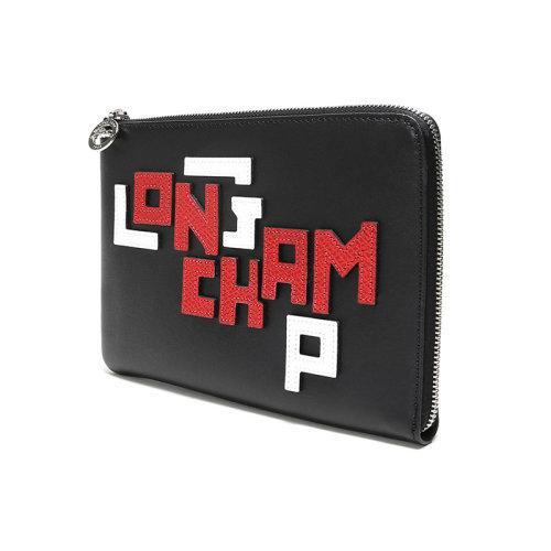 Longchamp/珑骧 女士LE PLIAGE CUIR LGP系列羊皮手拿包IPAD?保护套 4848 755 001 商品图1