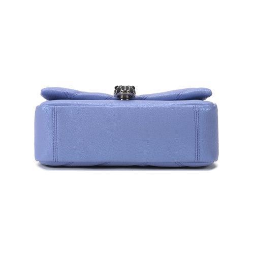 【国内现货】BVLGARI/宝格丽 2021款 女士小号SERPENTI CABOCHON系列羊皮蛇头扣绗缝手提单肩斜挎包 290617 商品图3