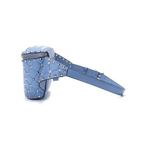 【现货秒发】Valentino/华伦天奴 女士羊皮铆钉腰包斜挎包 RW2B0B45NAP 商品图2