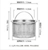 厨房水槽垃圾过滤网洗菜盆漏斗洗碗水池不锈钢304下水道提笼盖器 商品缩略图3