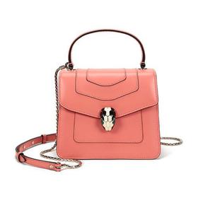 BVLGARI/宝格丽 女士SERPENTI FOREVER系列牛皮蛇头扣手提单肩斜挎包 288713