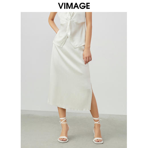 VIMAGE纬漫纪夏季新款时尚舒适半裙V1706312 商品图0